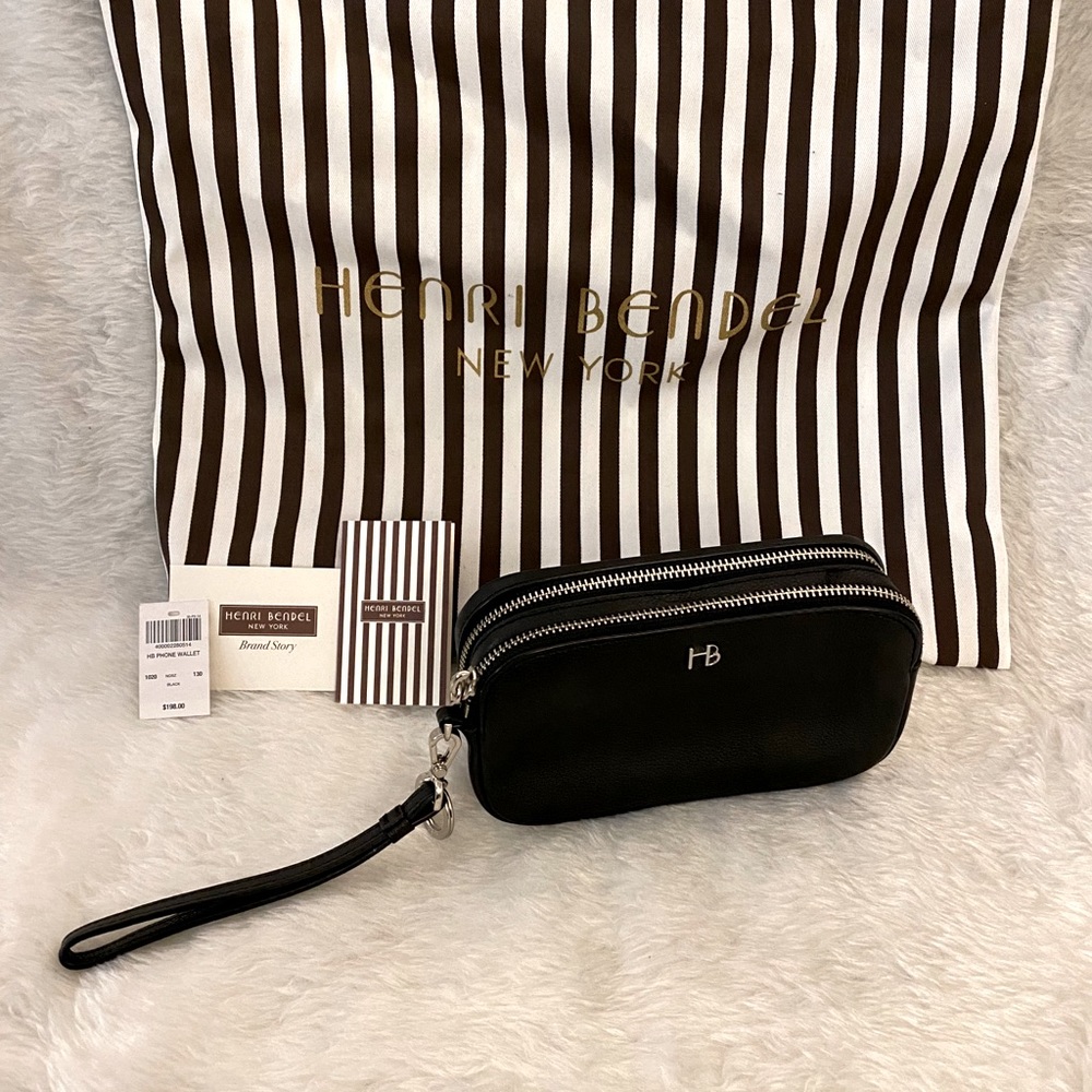 HENRI BENDEL Black Phone Wallet